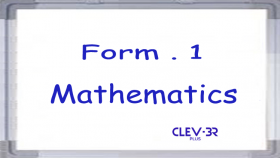 Form 1 - Mathematics (DLP)